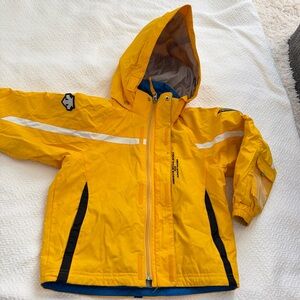 Descente Kids Ski Jacket yellow Size 6 Boy Girl Winter Snowboarding